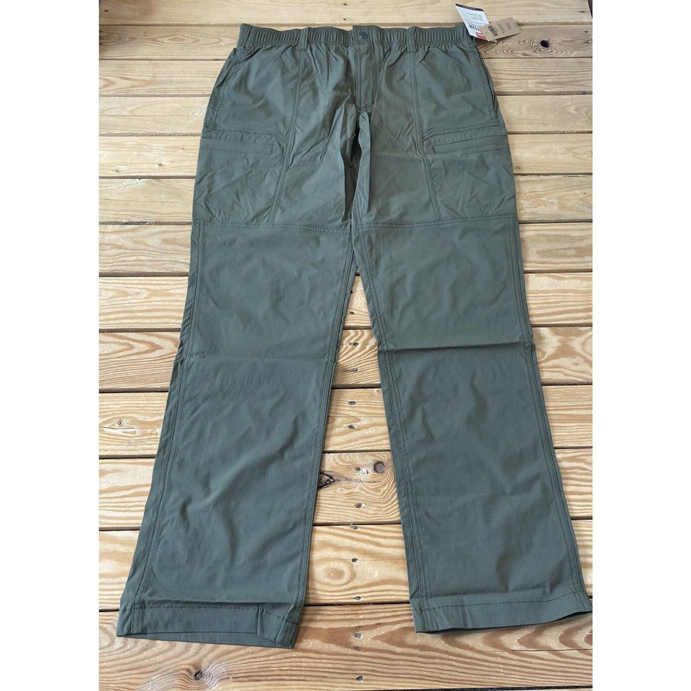 NWT Duluth Trading Co Men’s Cargo Pants Size 36x34 Green Flex Hike MSRP $69.50